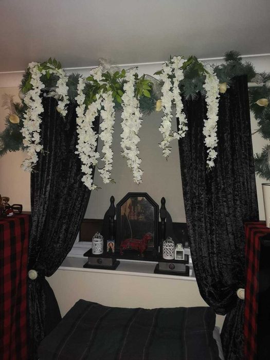 Wisteria glicynia sztuczna girlanda kwiatowa dekoracja 12 sztuk