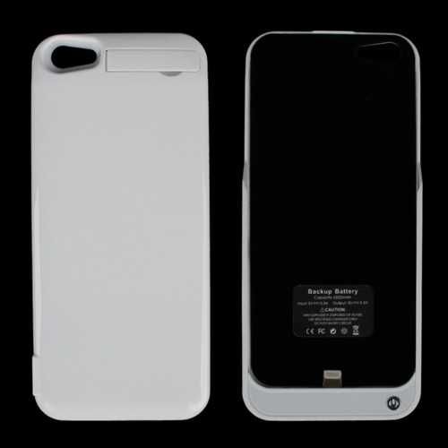  Capa Powerbank 2200mAh iPhone 5 / 5s SE Branco ou Preto NOVO