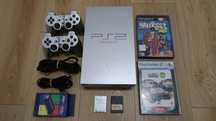 PlayStation 2 FAT Silver Zestaw FMCB