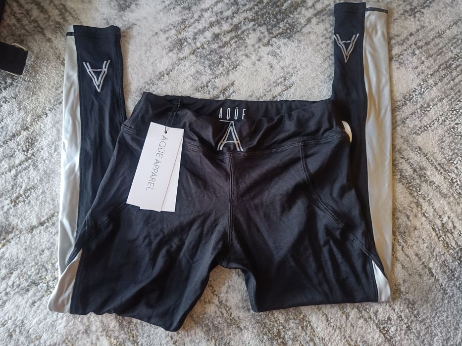 NOWE Legginsy kompresyjne Aqüe Apparel bieganie