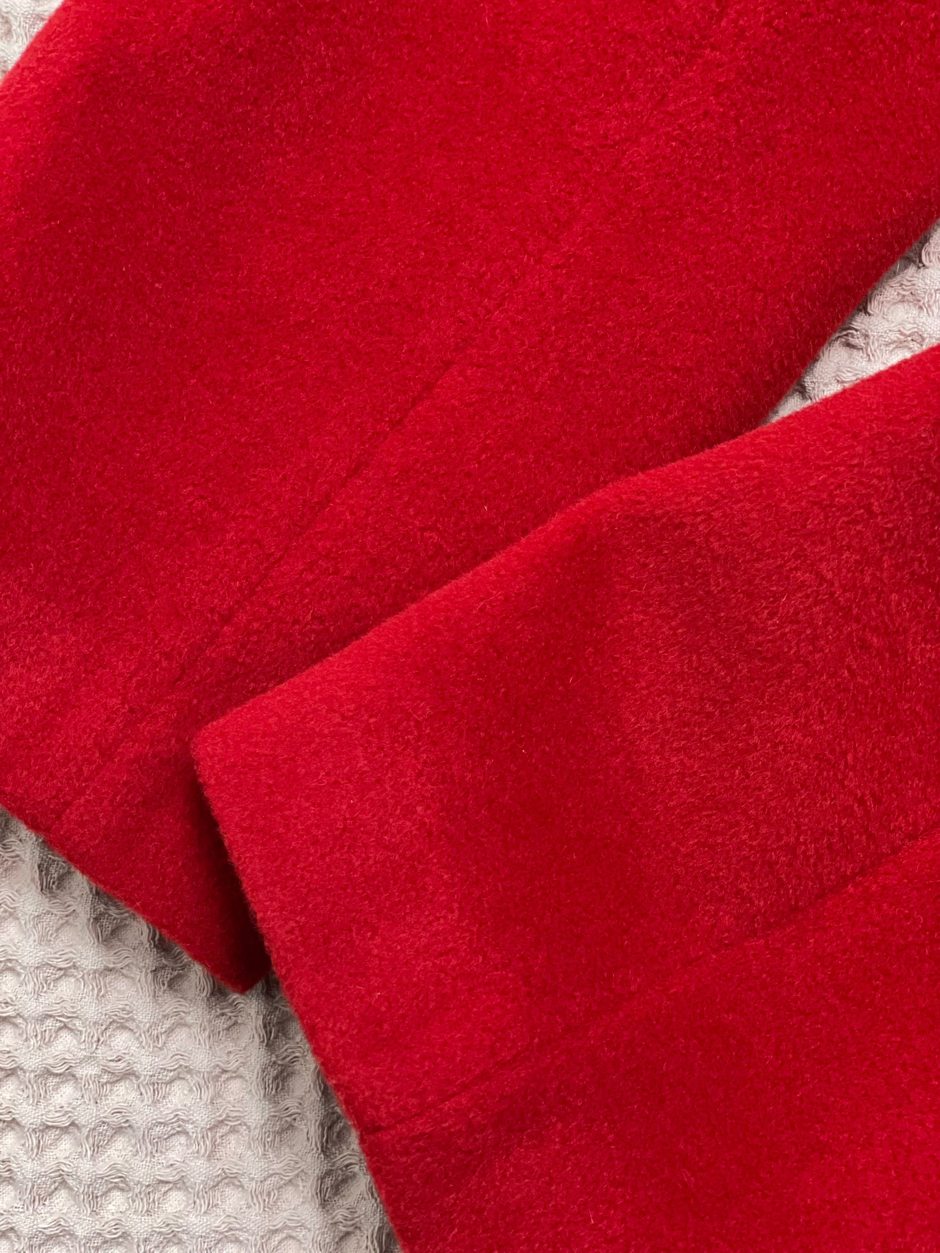 Пальто демісезонне червоне з поясом Vivalon 48 розмір