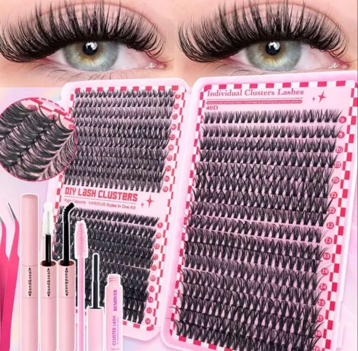 Вії пучкові 40д, Великий набір