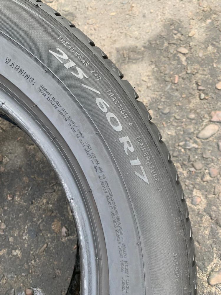 Шини 215/60 R17 пара Michelin 2023р, 6,4/6,9мм