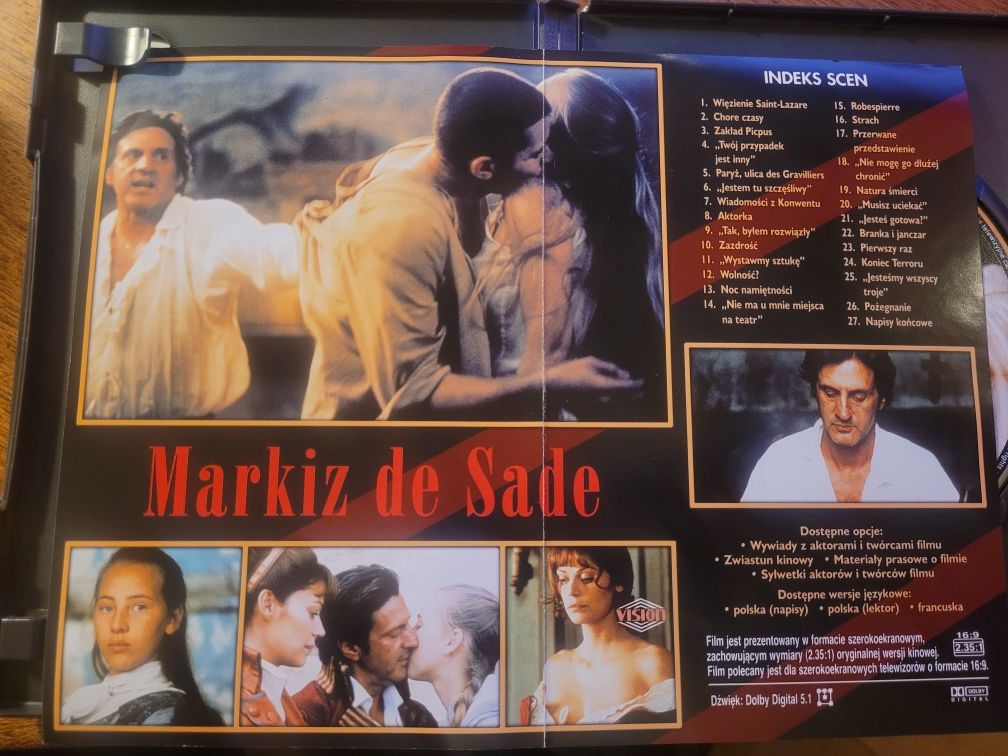 DVD Markiz de Sade 2001 Alicéleo / Lektor PL