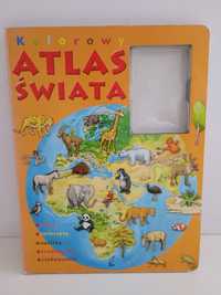 Kolorowy atlas świata bez kart