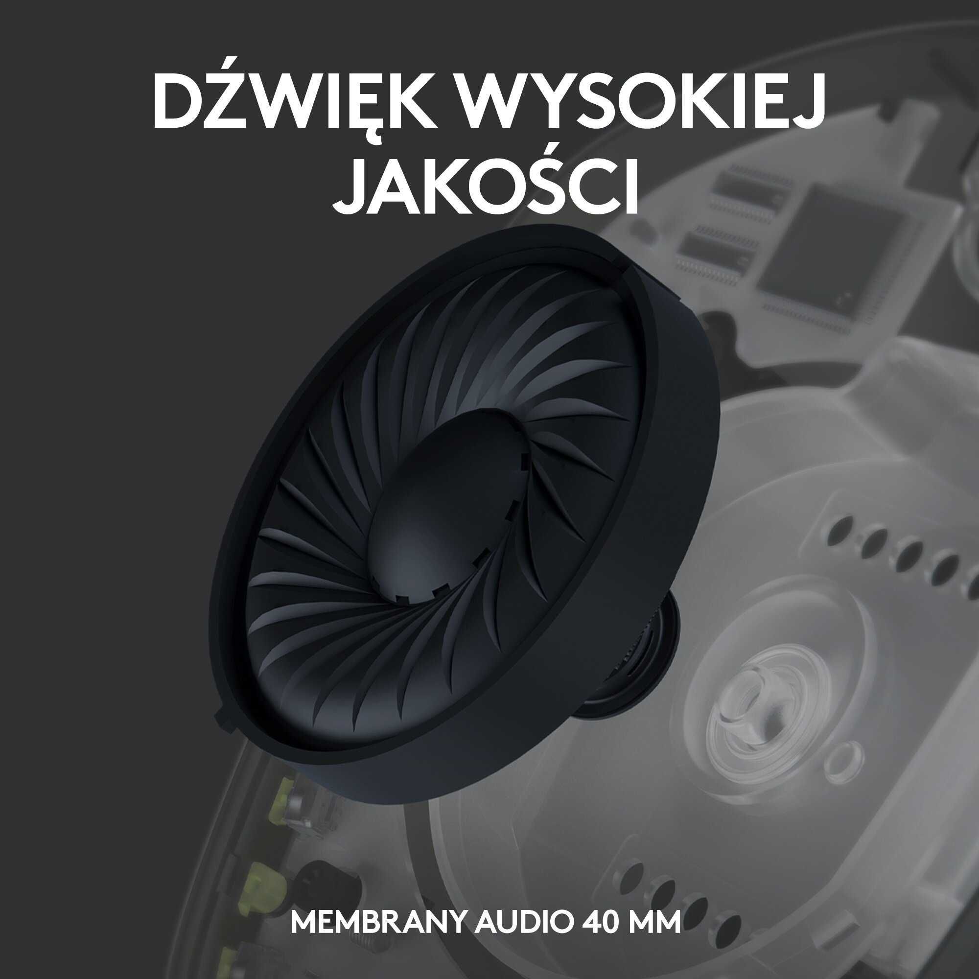 Logitech G435 Gamingowe słuchawki bezprzewodowe