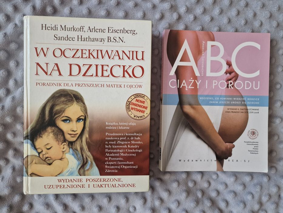 Książki "w oczekiwaniu na dziecko" i "ABC ciąży i porodu"