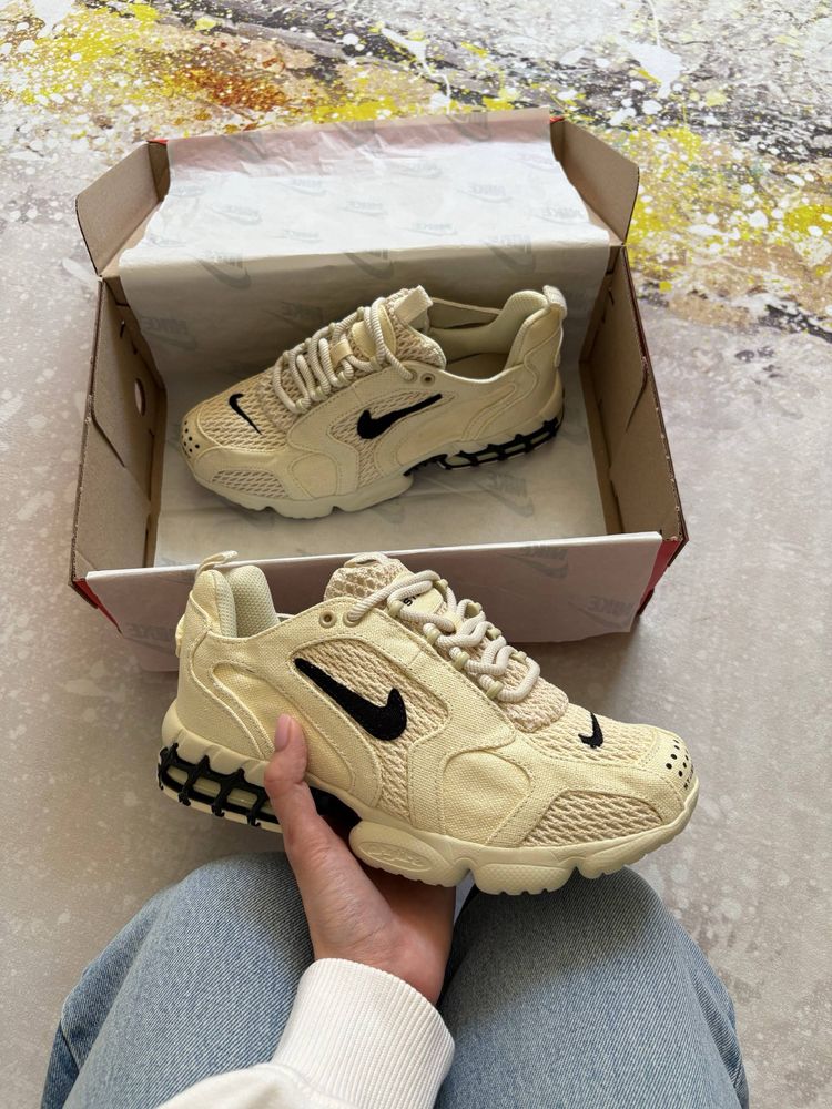 Кросівки Nike Air Zoom x Stussy Spiridon Cage 2 Fossil (36-45)