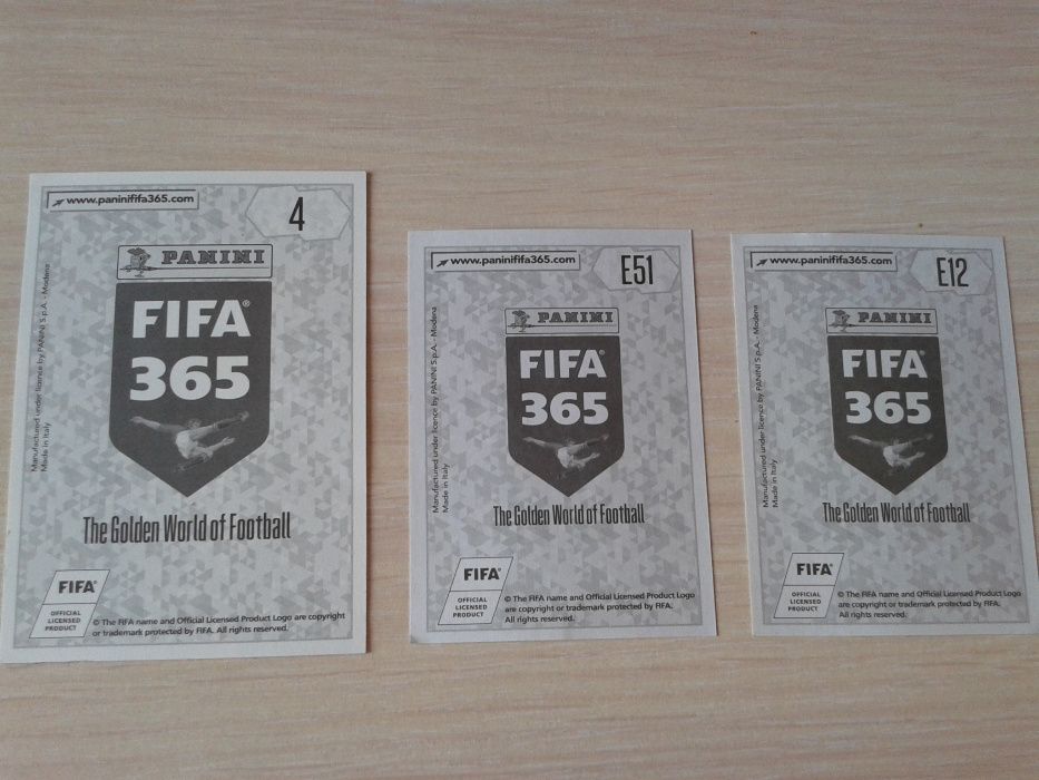 Naklejki PANINI FIFA 365 z albumu 2018