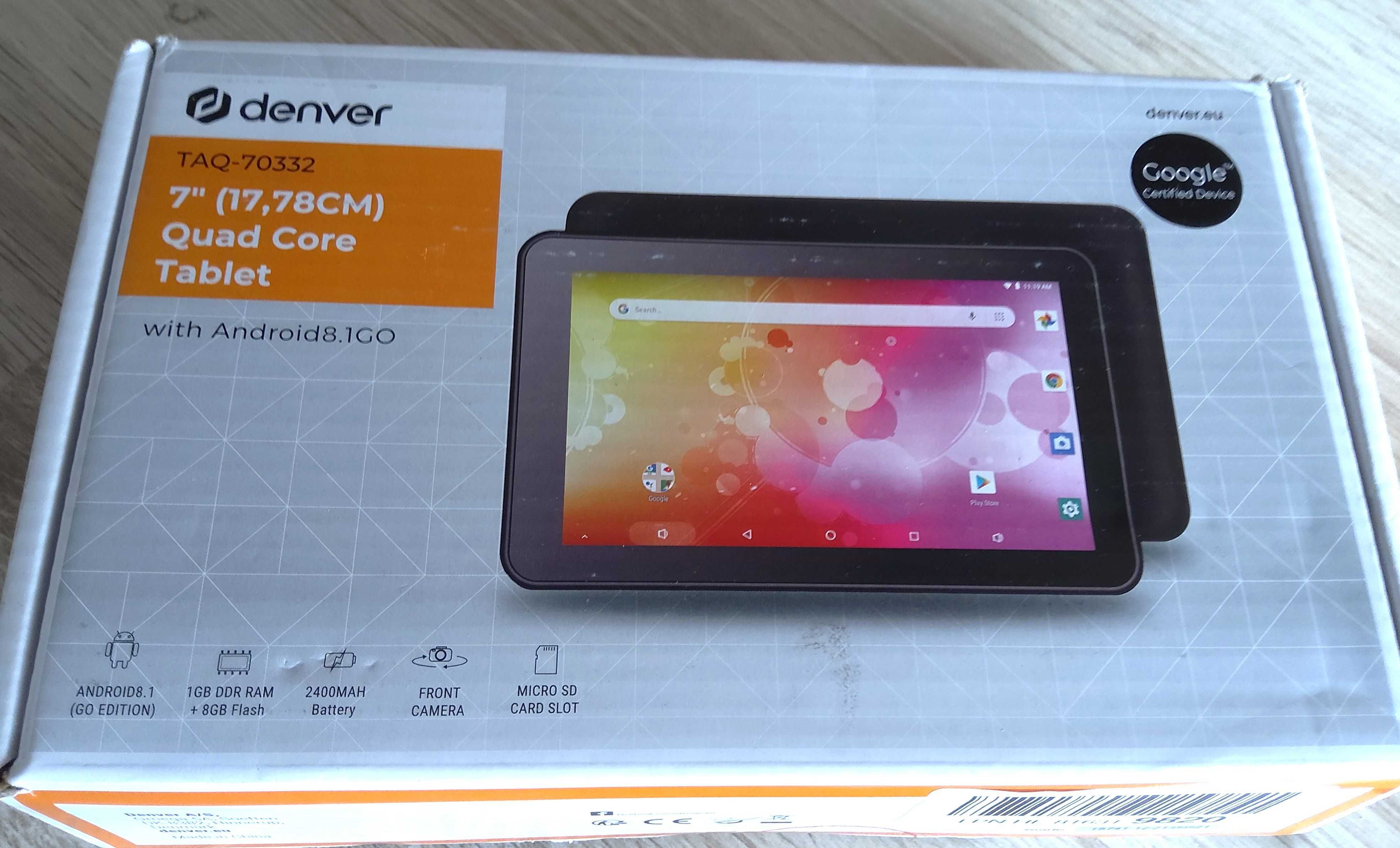 Tablet Denver 7” Android 8.1GO TAQ-70332 8GB 2MP