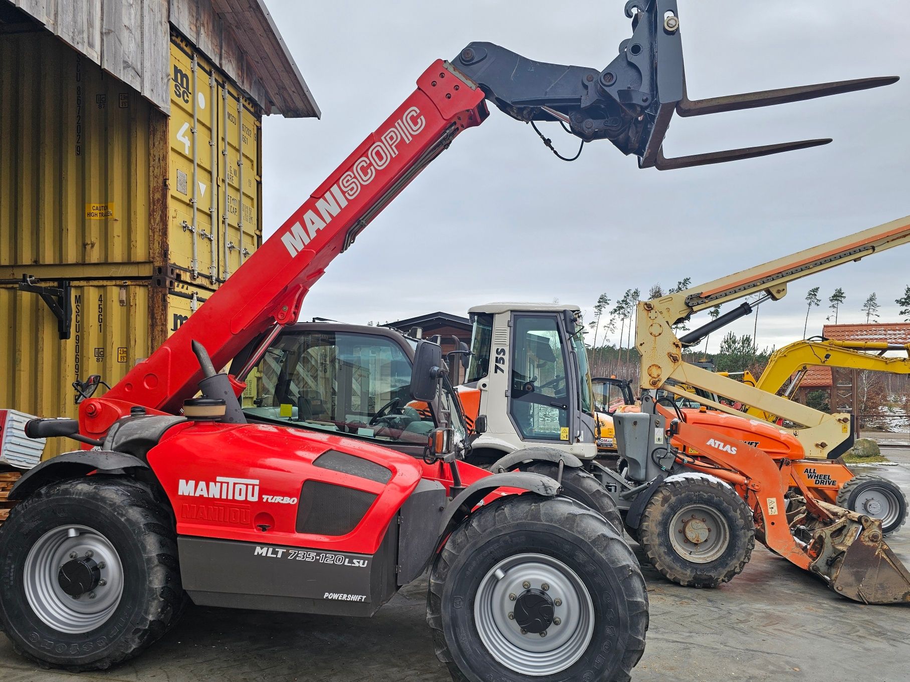 Manitou 735 klima joystick multi ładowarka teleskopowa (JCB) widły