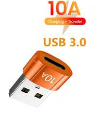 Adapter przejściówka USB-C na USB OTG 10A