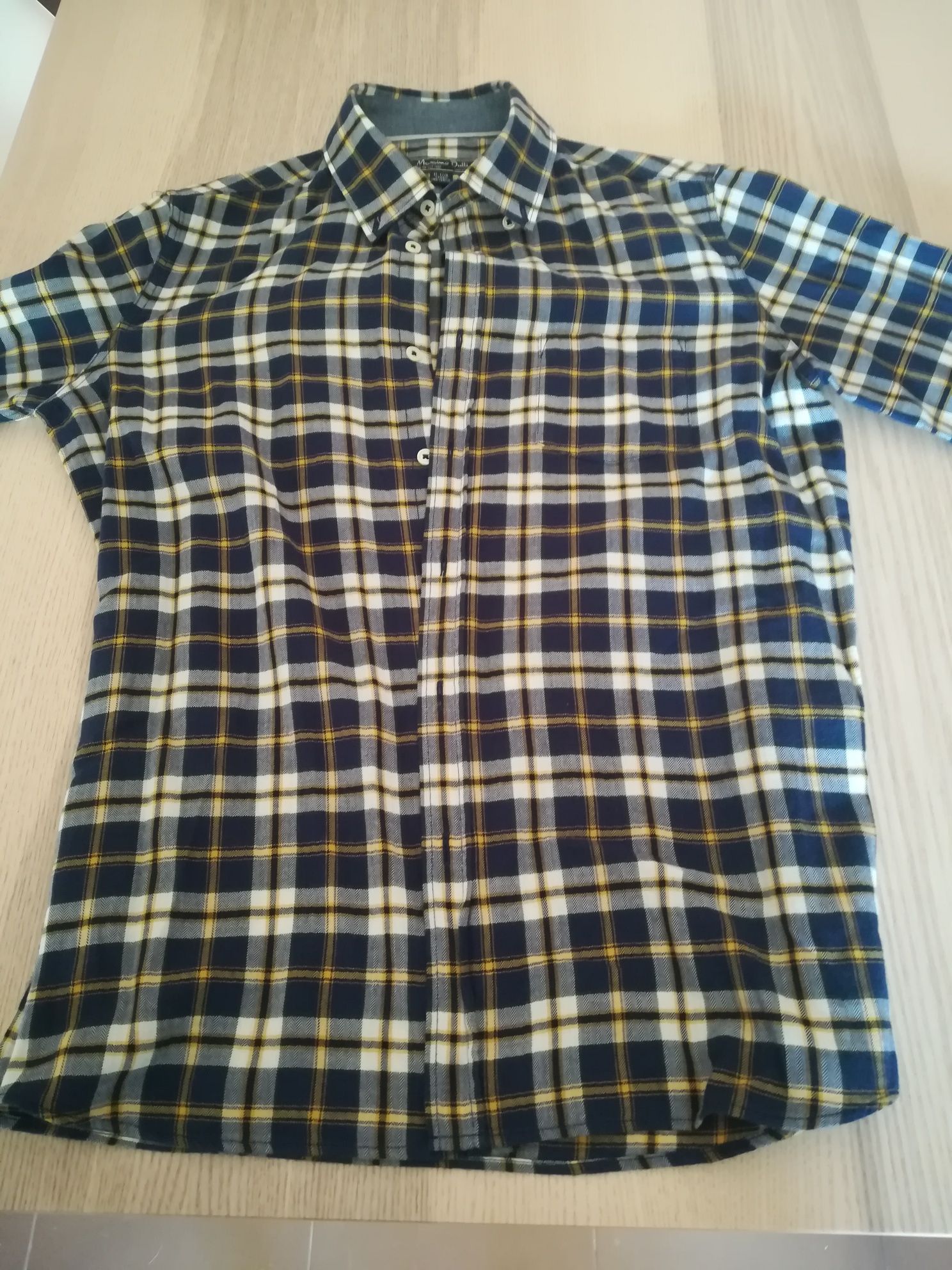 Camisa xadrez Massimo Dutti