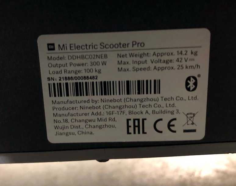 Hulajnoga elektryczna Xiaomi Mi Electric Scooter Pro Black DDHBC02NEB