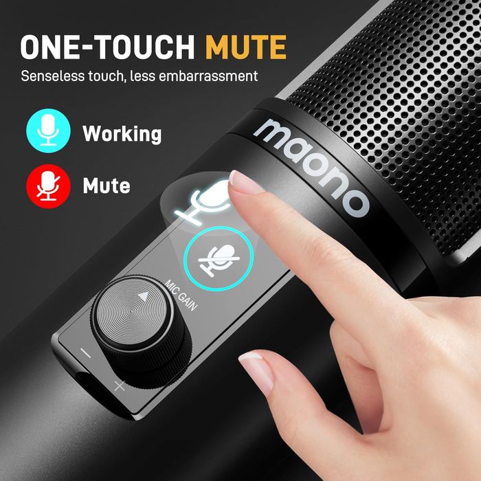 MAONO AU-PM421 Mikrofon kondensatorowy USB z przetwornikiem