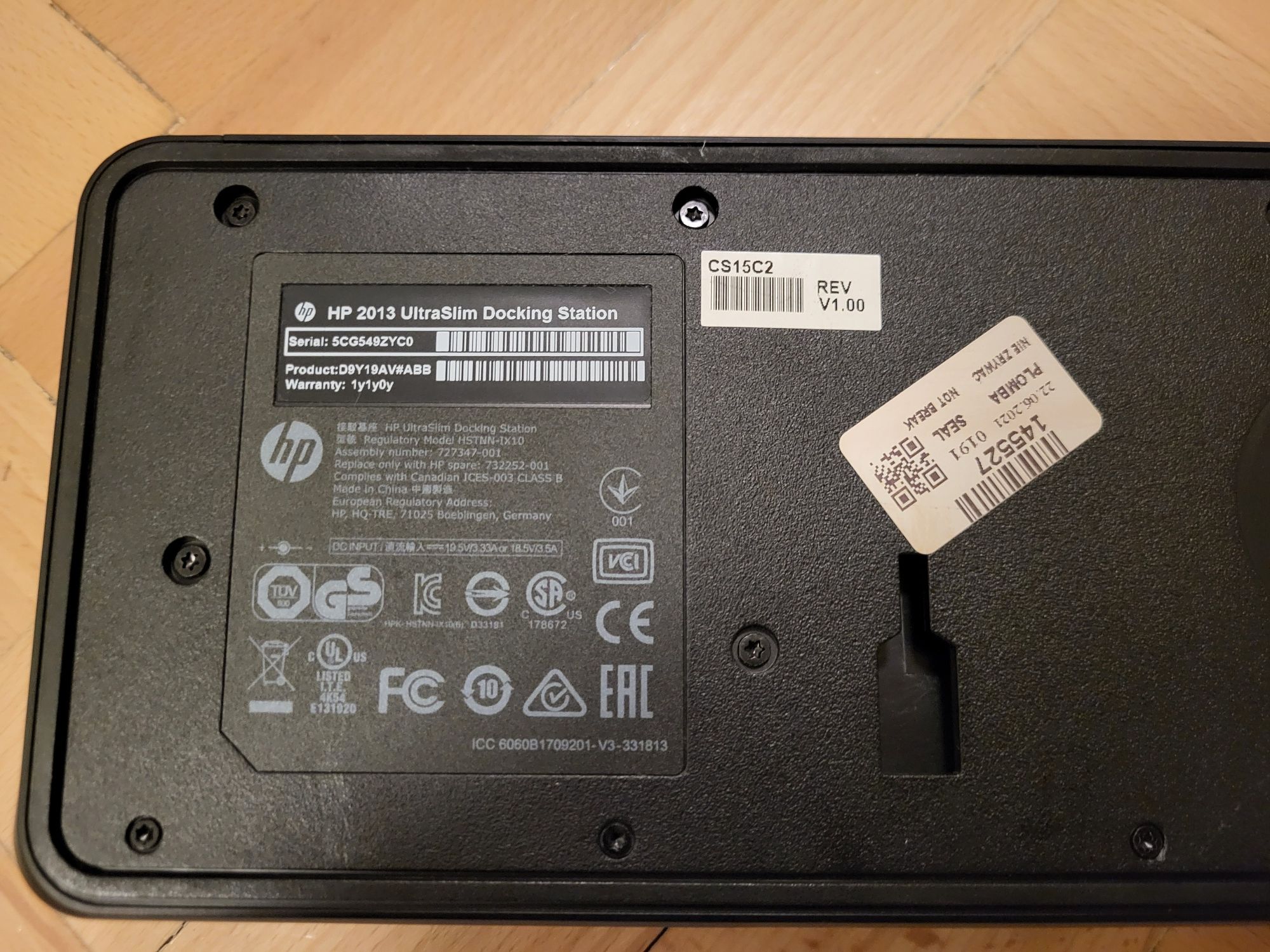 Stacja dokująca HP UltraSlim 2013 HSTNN-1X10