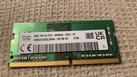 Memoria Portatil SK hynix 8Gb DDR4 3200 - Nova com garantia