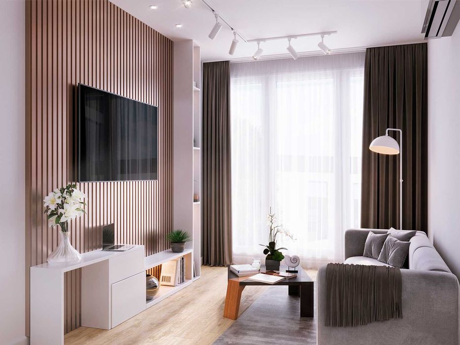 1-кім роздільна 18.5м2 | Газ | Центральні коммунікації | Aura Building