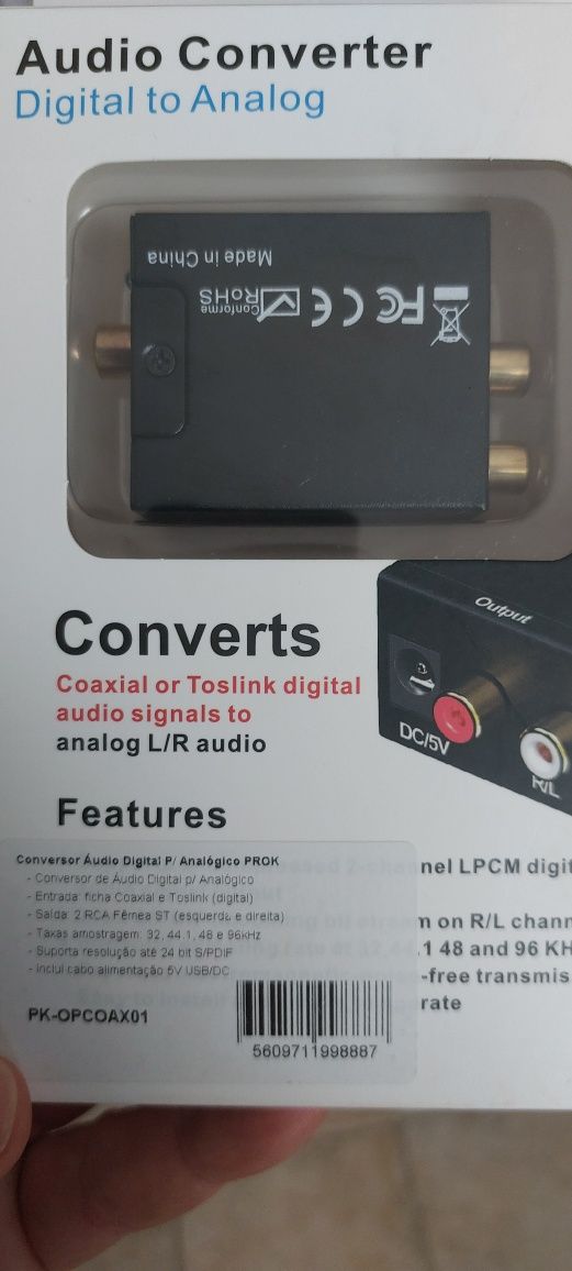 Conversor audio analógico para digital