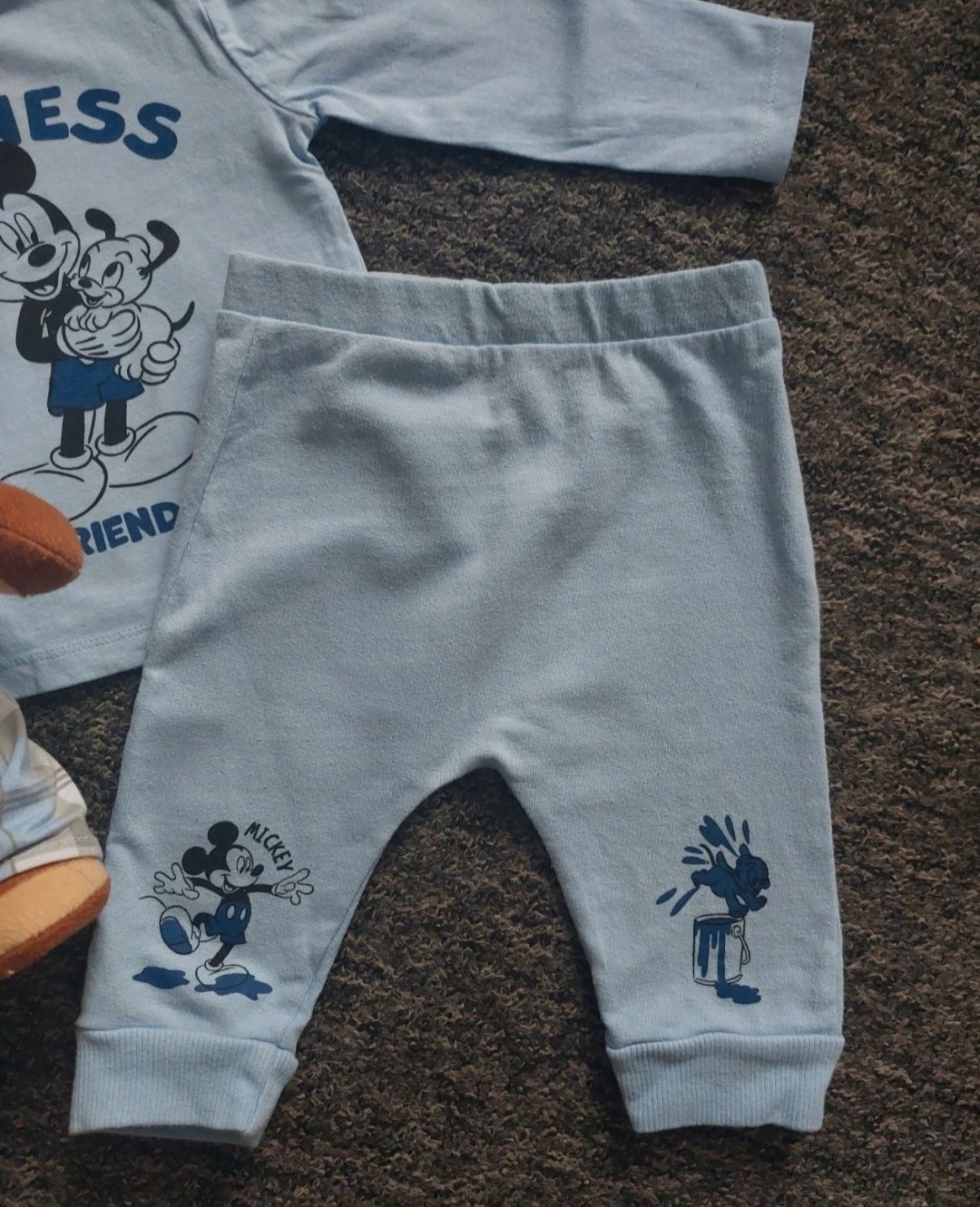 Zestaw bluzeczka długi rękaw i spodnie haremki Disney Mickey Mouse