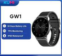 SmartWatch Kumi GW1 temperatura tętno ciśnienie kroki menu PL