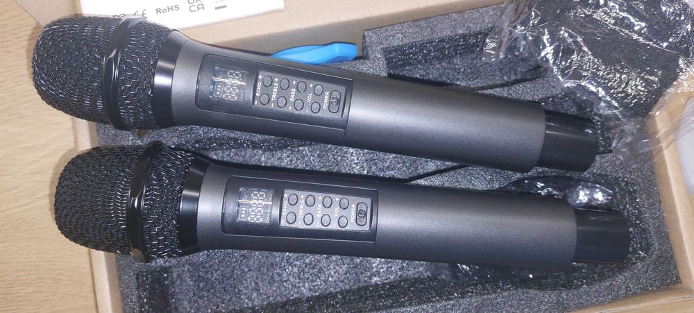 Zestaw mikrofonów bezprzewodowych TONOR TW525 z basami/echo/trek 60m