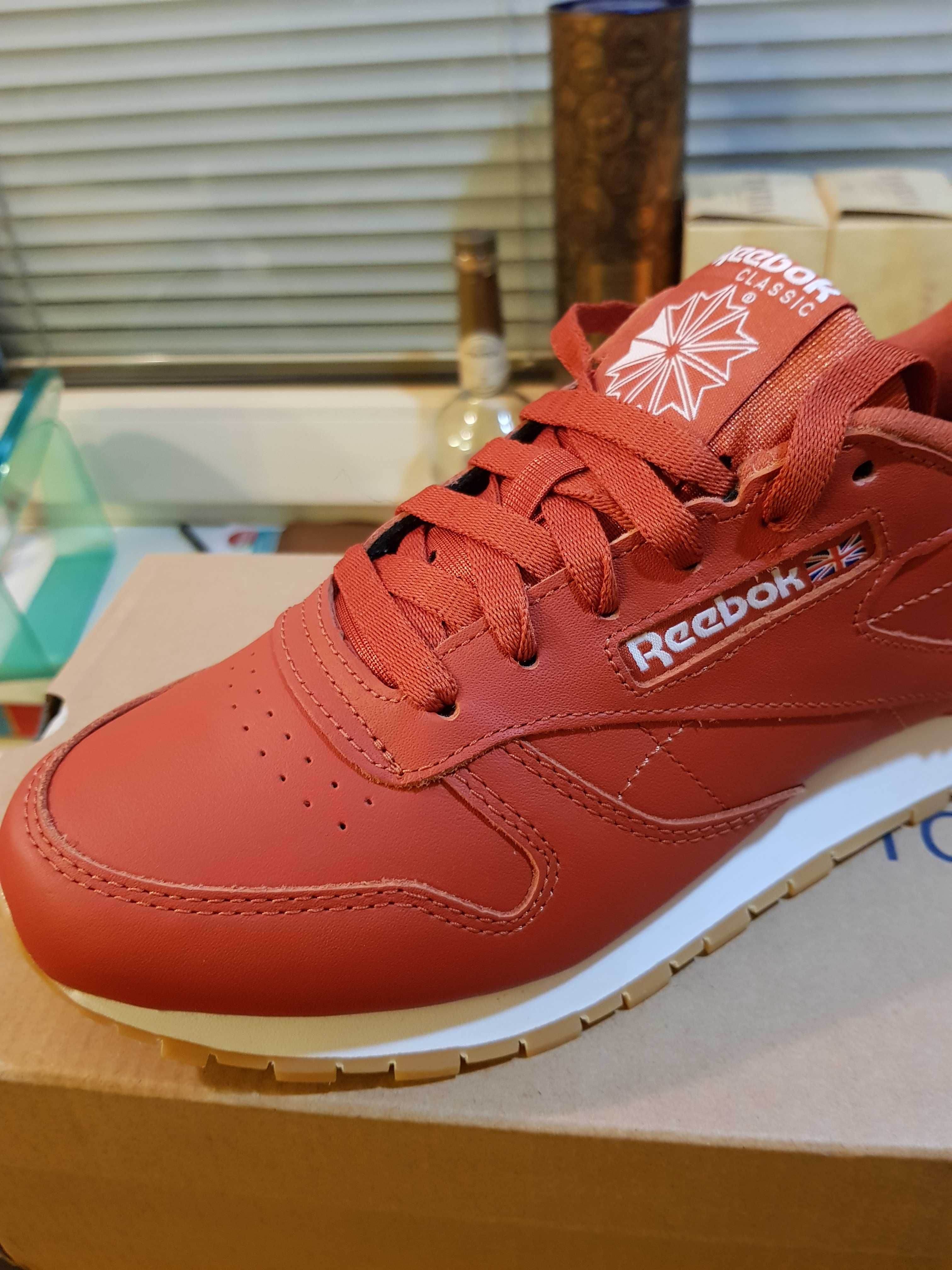 Reebok Оригинал Новые Кроссовки Кеды Женские Кожаные 37