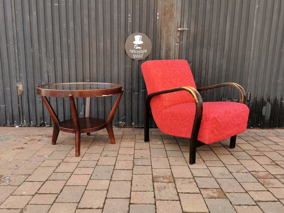 Fotel ART DECO Kropáček & Koželka, Czechosłowacja 30-60, RETRO, Prl