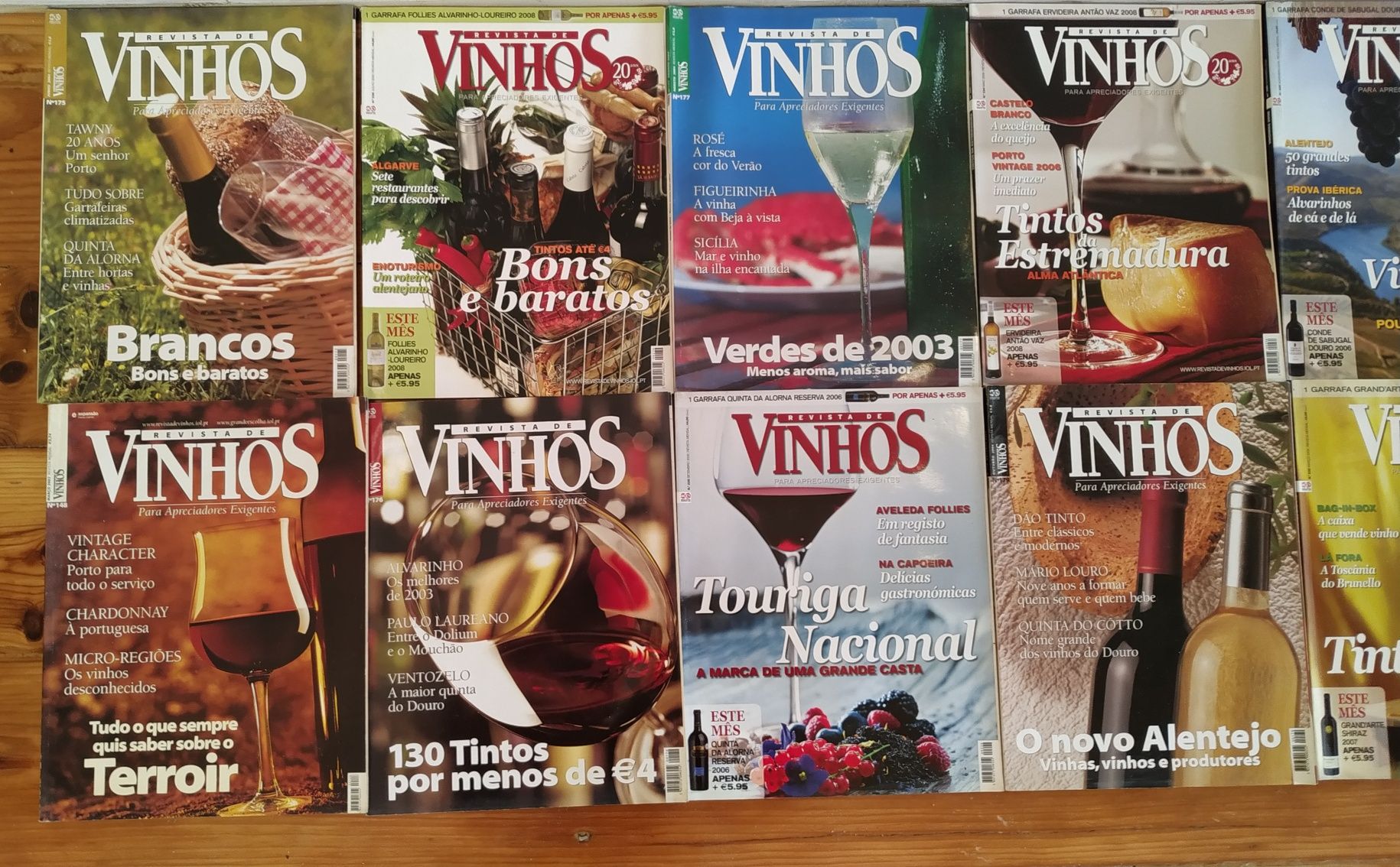 Urgente-Revistas de vinhos para coleccionadores-impecáveis (35unid.)