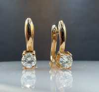 Сережки золоті 585 з діамантами