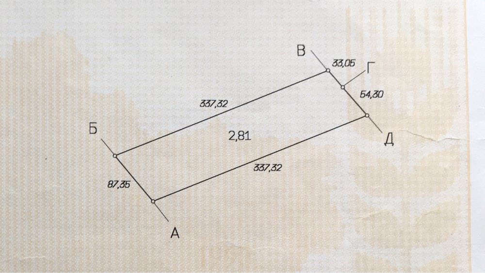 Продам земельну ділянку (пай) 2,81 га