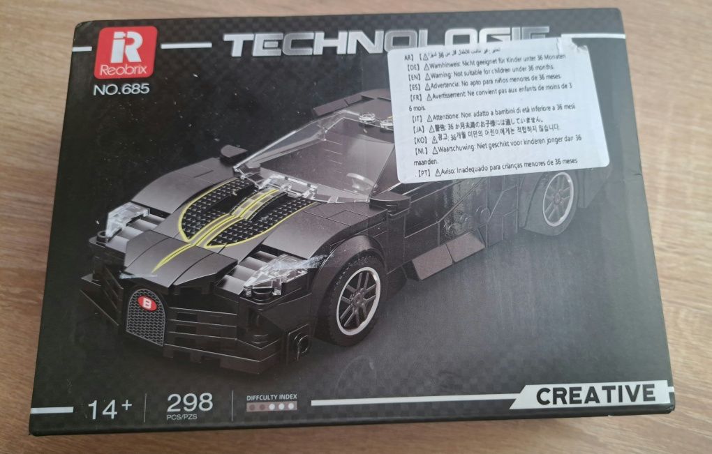 Лего машинка Technologie Лего машина конструктор Reobrix Buggati