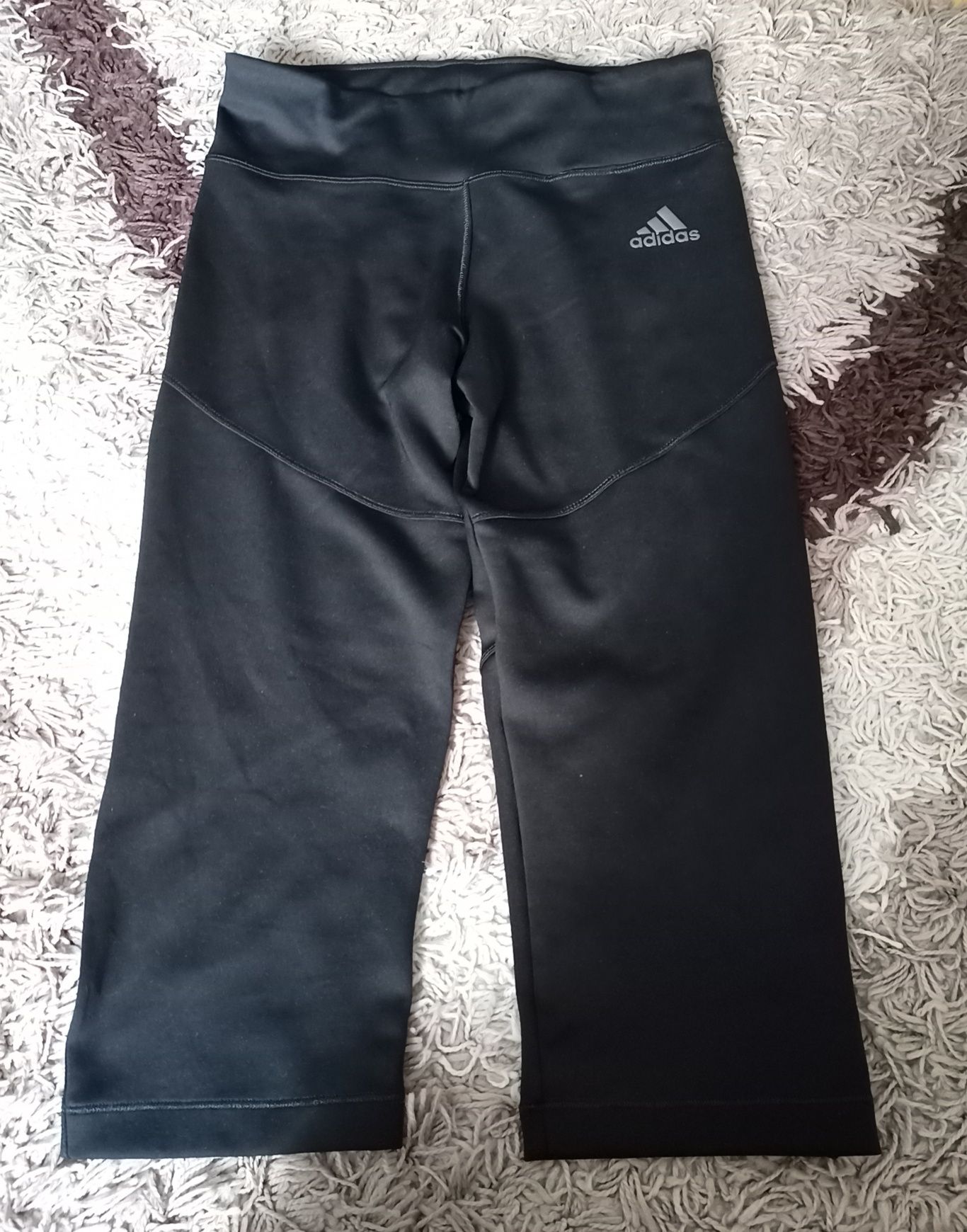 Legginsy sportowe, długość 3/4, idealne na rower, młodzieżowe, Adidas