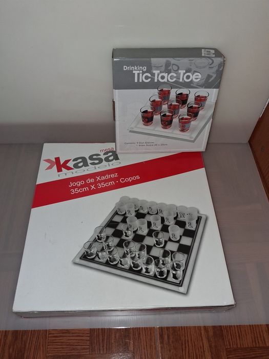 Jogo de Xadrez + Jogo de Tabuleiro Galo