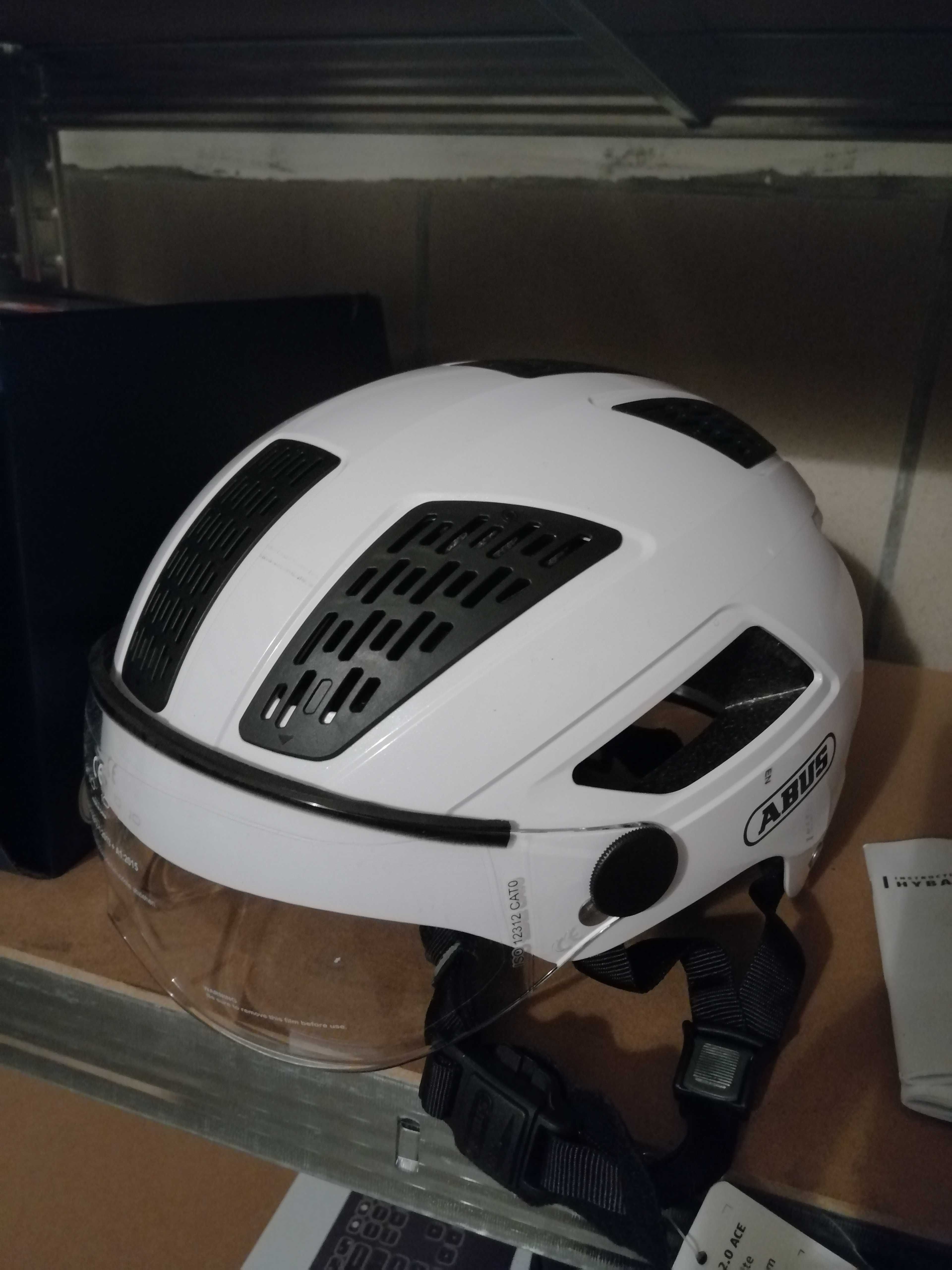 Kask Abus Hyban 2.0 ACE polar white