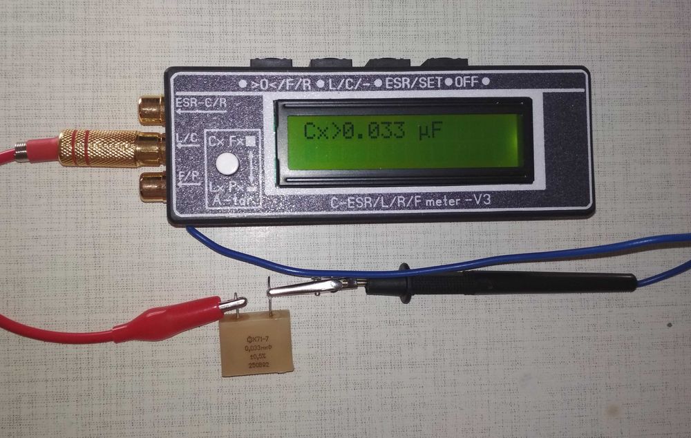 Измеритель ESR-С+CLF м63-V3 внутрисхемный анализатор