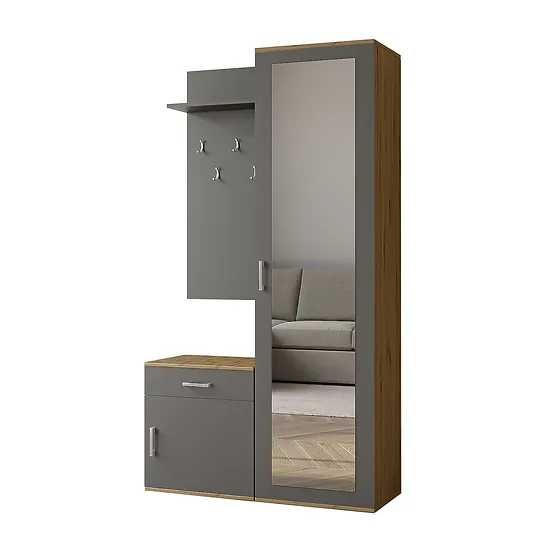 Tania Garderoba Paula - lustro wieszaki szafka na buty -4 kolory