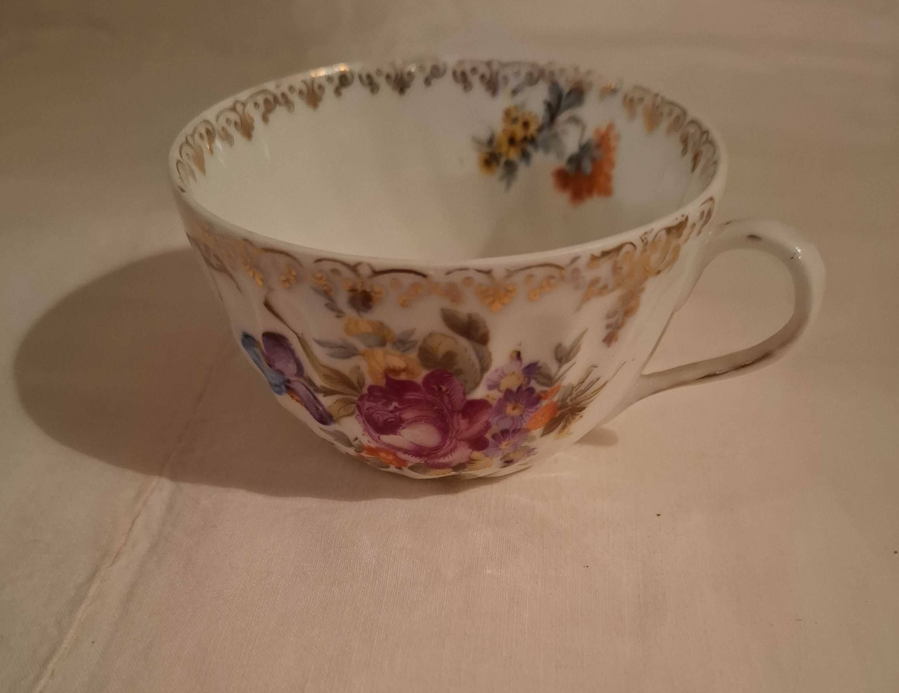 Chávenas de Chá Porcelana Prov Saxe ES Germany ( Muito Antigas )