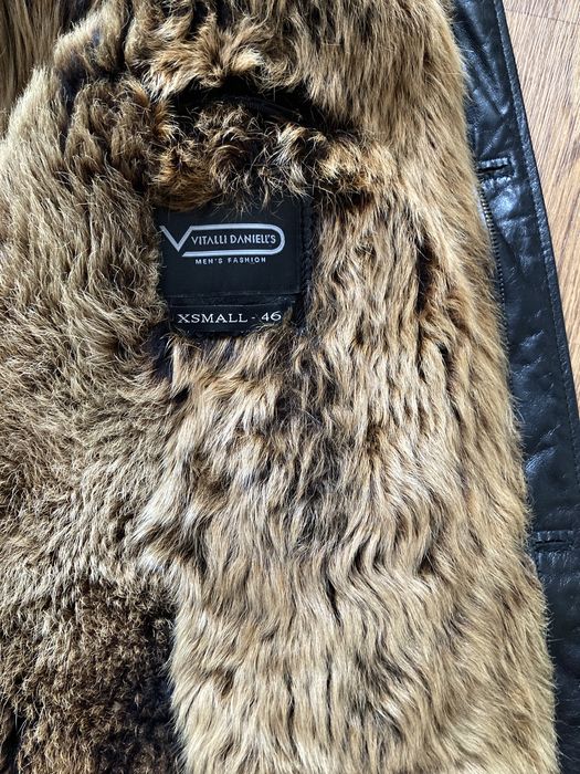 Кожаная куртка зимняя