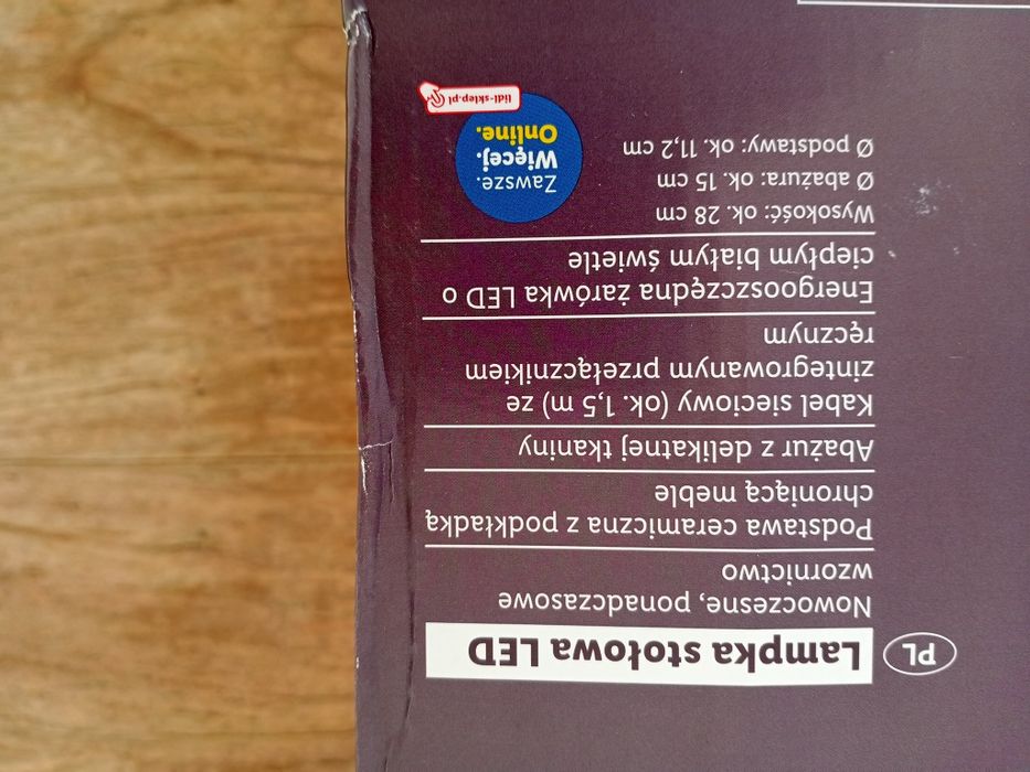 Lampka stołowa LED Livarno home