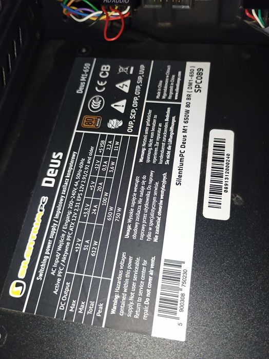 Komputer i5 6600K, Z170, 256 SSD, 16GB, GTX 1650, SPC 650W, Fortis 2