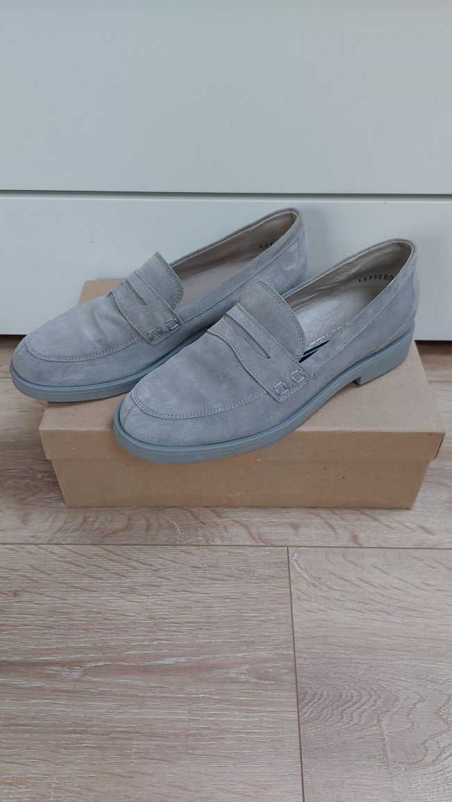 buty damskie skórzane mokasyny,  loafersy Ryłko r. 37