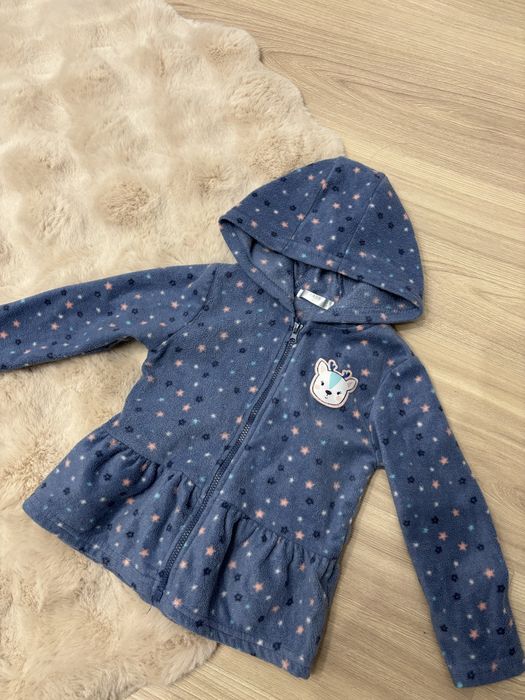 Zimowy niebieski polar dla dziewczynki,  Pepco, 86