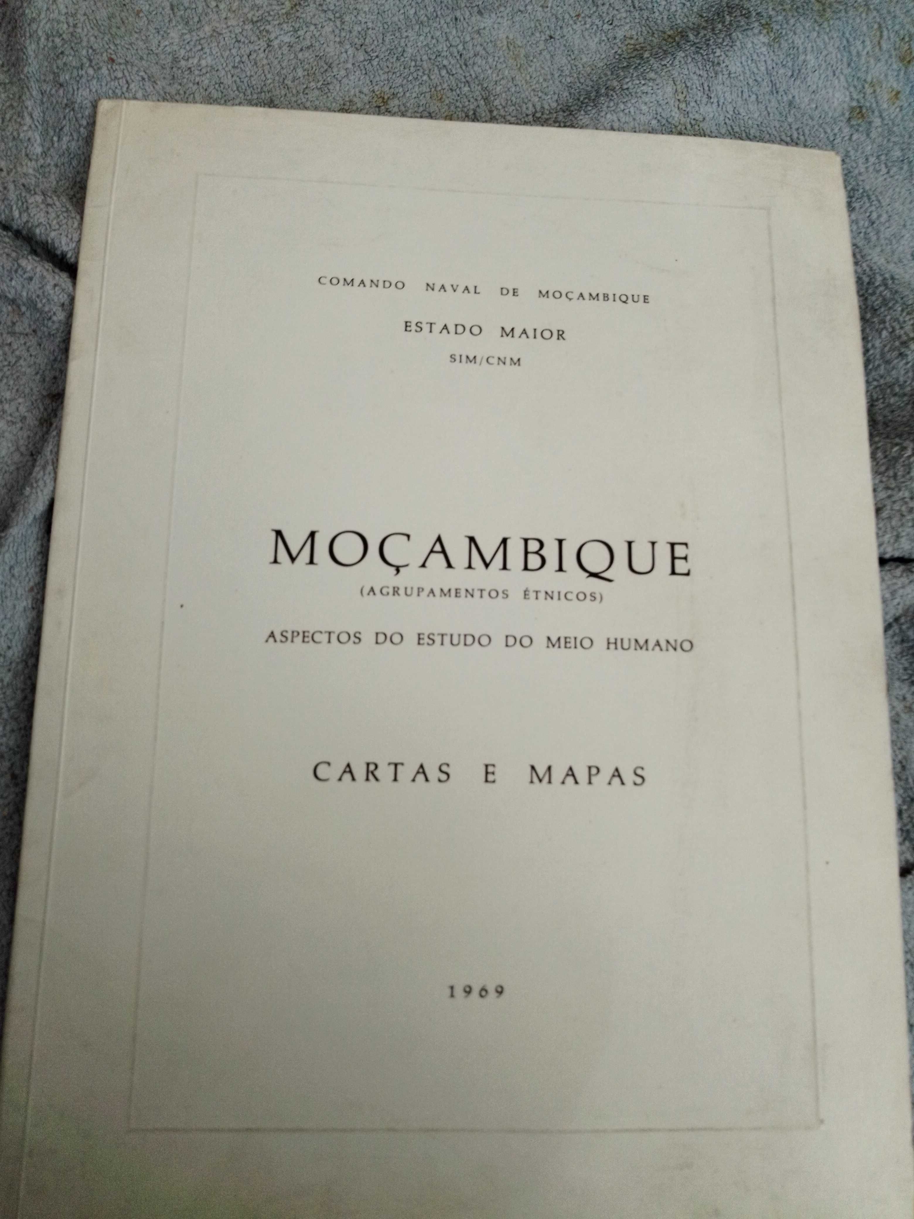 mapas e cartas de moçambique africa