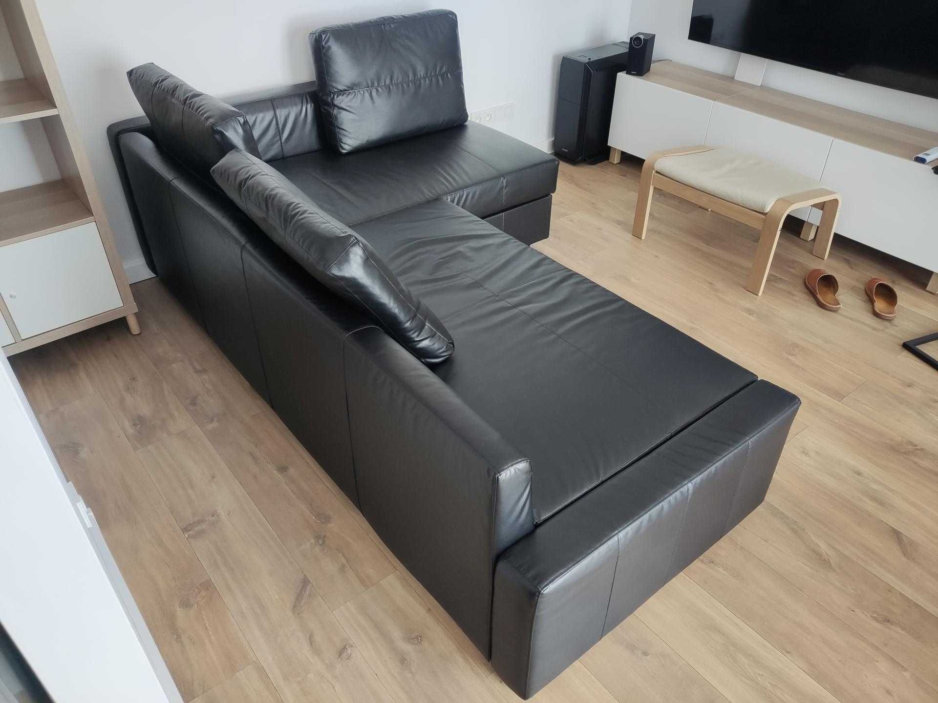 Narożnik z funkcją spania FRIHETEN, eko skóra, Ikea, lewo i prawo str.