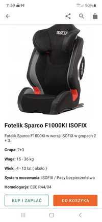 Fotelik Samochodowy Sparco