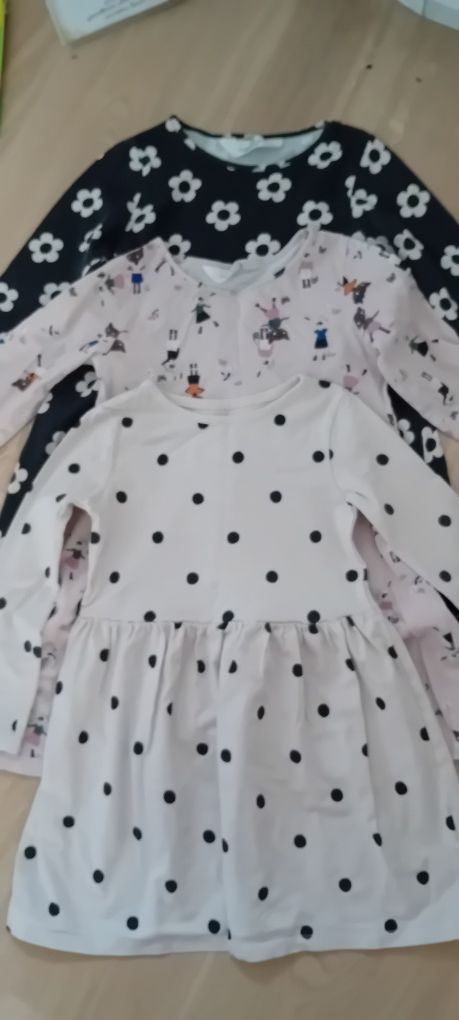 Zestaw sukienek h&m r.110/116