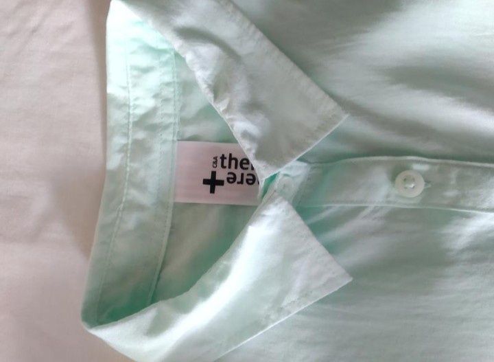 Натуральна блузка сорочка бренду C&A м'ятний принт UK 9-10 EUR 134-140