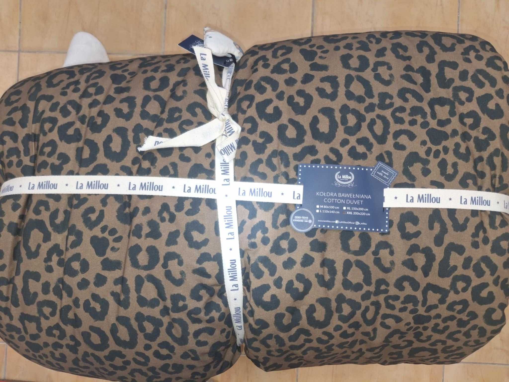 Kołdra Bawełniana LEOPARD CHOCO by Magdalena Lamparska XXL
