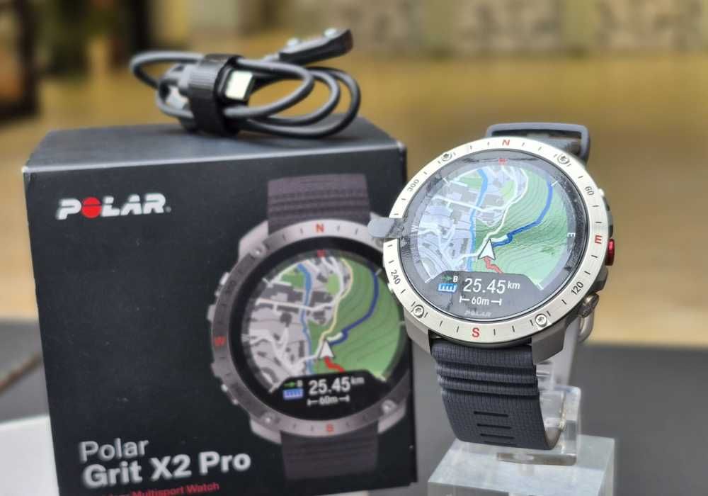 Smartwatch Zegarek Sportowy POLAR Grit X2 Pro srebrny
